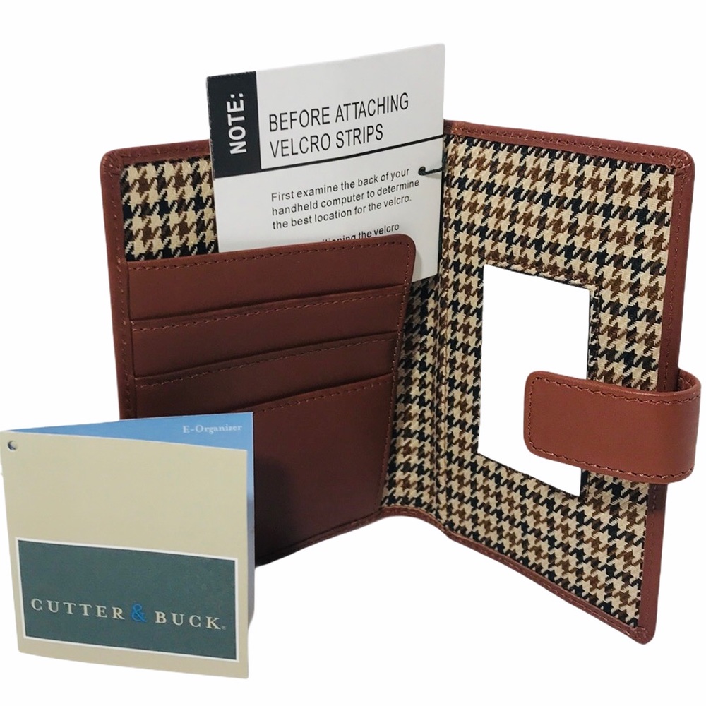 NWT Cutter & Buck Genuine Leather E-Organizer